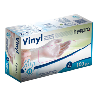 HY@PRO gants en vinyle sans poudre XL (5 grammes, 24 cm, 100 pièces) - blanc SHY00250