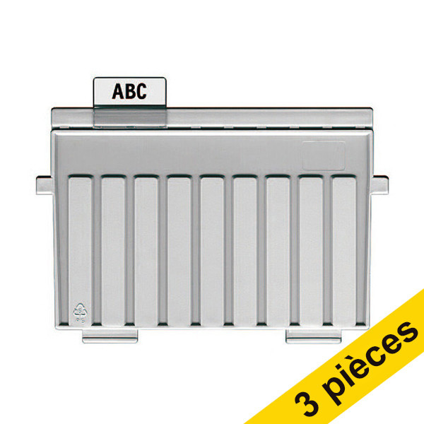 Offre : 3x HAN séparateur A5 en plastique - gris 218083 - 1