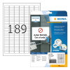 Herma 10001 étiquettes amovibles A4 25,4 x 10 mm (4725 étiquettes) - blanc 238663 - 1
