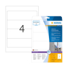 Herma 10160 étiquettes de dos imprimables 59 x 192 mm A4 amovibles larges (100 étiquettes) - blanc 230871 - 1