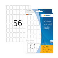 Herma 10603 étiquettes amovibles multifonction 12 x 18 mm (1344 étiquettes) - blanc 230807