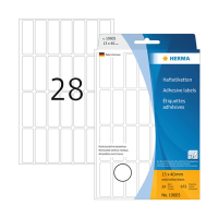 Herma 10605 étiquettes amovibles multifonction 13 x 40 mm (672 étiquettes) - blanc 230808