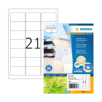 Herma 10727 étiquettes universelles recyclées A4 63,5 x 38,1 mm (1680 étiquettes) - blanc 230836