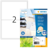 Herma 10735 étiquettes universelles recyclées A4 199,6 x 143,5 mm (160 étiquettes) - blanc 230830 - 1