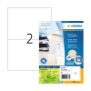 Herma 10737 étiquettes universelles recyclées A4 210 x 148 mm (160 étiquettes) - blanc 230832 - 1