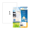 Herma 10738 étiquettes universelles recyclées A4 210 x 297 mm (80 étiquettes) - blanc 230833 - 1