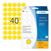 Herma 2251 pastilles de marquage Ø 19 mm rondes (1280 étiquettes) - jaune 230707 - 1