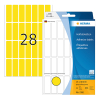 Herma 2361 étiquettes multifonction 13 x 40 mm (896 étiquettes) - jaune 230668 - 1
