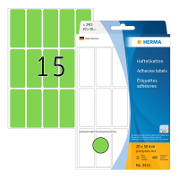 Herma 2415 étiquettes multifonction 20 x 50 mm (480 étiquettes) - vert 230674