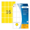 Herma 2451 étiquettes multifonction 25 x 40 mm (512 étiquettes) - jaune 230681 - 1