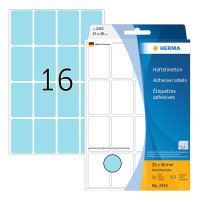 Herma 2453 étiquettes multifonction 25 x 40 mm (512 étiquettes) - bleu 230680