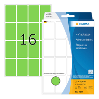 Herma 2455 étiquettes multifonction 25 x 40 mm (512 étiquettes) - vert 230682