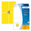 Herma 2491 étiquettes multifonction 52 x 82 mm (128 étiquettes) - jaune 230693 - 1