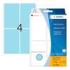 Herma 2493 étiquettes multifonction 52 x 82 mm (128 étiquettes) - bleu 230692 - 1