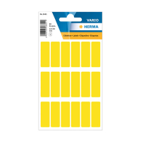 Herma 3651 étiquettes multifonctionnelles 12 x 34 mm (90 étiquettes) - jaune 230974