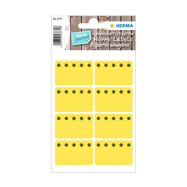 Herma 3771 étiquettes de congélation 26 x 40 mm (48 étiquettes) - jaune fluorescent 230938 - 1