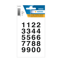 Herma 4136 étiquettes 0-9 20 x 18 mm (40 étiquettes) - noir/transparent 230951