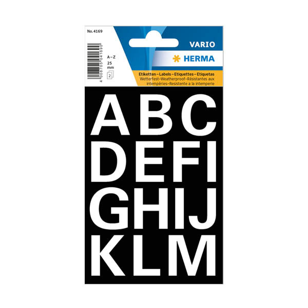 Herma 4169 étiquettes A-Z 25 mm (30 étiquettes) - blanc 230959 - 1