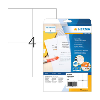 Herma 4229 étiquettes de correction/de masquage A4 105 x 148 (100 étiquettes) - blanc 230814