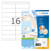 Herma 4264 Premium étiquettes A4 105 x 33,8 mm adhésif permanent (1600 étiquettes) - blanc 230465 - 1