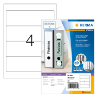 Herma 4284 Premium étitiquettes pour classeur A4 192 x 61 mm (400 étiquettes) - blanc 230472