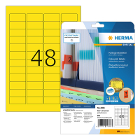 Herma 4366 étiquettes amovibles A4 45,7 x 21,2 mm (480 étiquettes) - jaune 230777