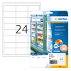 Herma 4389 étiquettes pour congélateur A4 66 x 33,8 mm (600 étiquettes) - blanc 230480 - 1
