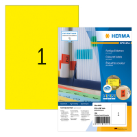 Herma 4401 étiquettes de couleur A4 210 x 297 mm (100 étiquettes) - jaune 230485