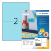 Herma 4568 étiquettes adhésives permanentes A4 199,6 x 143,5 mm (200 étiquettes) - bleu 230788 - 1