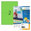 Herma 4569 étiquettes adhésives permanentes A4 199,6 x 143,5 mm (200 étiquettes) - vert 230789 - 1
