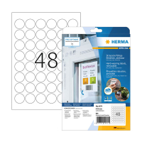 Herma 4571 étiquettes en film amovibles résistantes aux intempéries A4 ø 30 mm (960 étiquettes) - blanc 230856