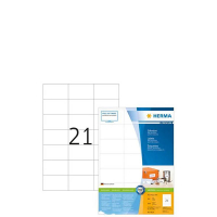 Herma 4616 Premium étiquettes A4 70 x 42,3 mm adhésif permanent (4200 étiquettes) - blanc 230514