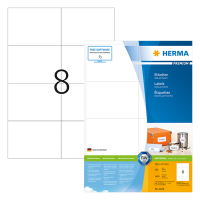 Herma 4626 Premium étiquettes A4 105 x 74 mm adhésif permanent (1600 étiquettes) - blanc 230515