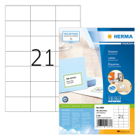 Herma 4668 Premium étiquettes A4 70 x 42,3 mm adhésif permanent (2100 étiquettes) - blanc 238469