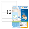 Herma 4669 Premium étiquettes Premium A4 97 x 42,3 mm adhésif permanent (1200 étiquettes) - blanc 230518 - 1