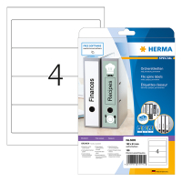 Herma 5095 étiquettes pour classeur A4 192 x 61 mm (100 étiquettes) - blanc 230526