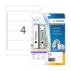 Herma 5123 étiquettes de dos imprimables 59 x 192 mm A4 autocollantes larges (100 étiquettes) - blanc 230877 - 1