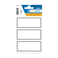 Herma 5711 étiquettes scolaires 82 x 36 mm (18 étiquettes) - blanc/gris 230930