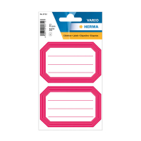 Herma 5712 étiquettes scolaires 82 x 55 mm (12 étiquettes) - blanc/rouge 230935