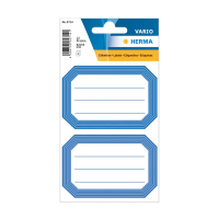 Herma 5714 étiquettes scolaires 82 x 55 mm (12 étiquettes) - blanc/bleu 230931