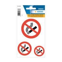 Herma 5736 autocollant d'avertissement « interdiction de fumer » (3 pièces) 231033