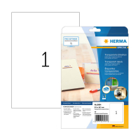 Herma 8964 étiquette en film jet d'encre A4 210 x 297 mm (10 étiquettes) - tansparent 230915