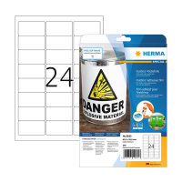 Herma Outdoor 9532 étiquettes en film résistantes aux intempéries A4 63,5 x 33,9 mm (240 étiquettes) - blanc 230882