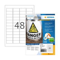 Herma Outdoor 9536 étiquettes en film résistantes aux intempéries A4 45,7 x 21,2 mm (1920 étiquettes) - blanc 230885