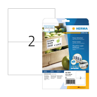 Herma Power 10910 étiquettes extra fortes 210 x 148 mm (50 étiquettes) - blanc 230891