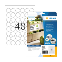 Herma Power 10915 étiquettes extra fortes Ø 30 mm (1200 étiquettes) - blanc 230895