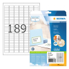 Herma Premium 4333 étiquettes adhésives permanentes A4 25,4 x 10 mm (4725 étiquettes) - blanc 230588 - 1