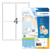 Herma Premium 4503 étiquettes adhésives permanentes A4 99,1 x 139 mm (100 étiquettes) - blanc 230603 - 1
