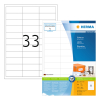 Herma Premium 4613 étiquettes adhésives permanentes A4 66 x 25,4 mm (6600 étiquettes) - blanc 230576 - 1