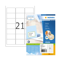 Herma Premium 4677 étiquettes d'adresse adhésives permanentes 63,5 x 38,1 mm (2100 étiquettes) - blanc 238349